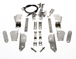 Hidden Tailgate Latch Kit (Complete Stainless) - 47-87 Chevy GMC Stepside Pickup; 48-87 Ford Flareside Pickup