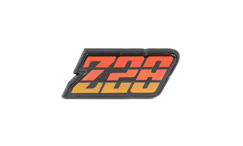 Gas Door Emblem - \"Z28\" (Orange) - 80-81 Camaro