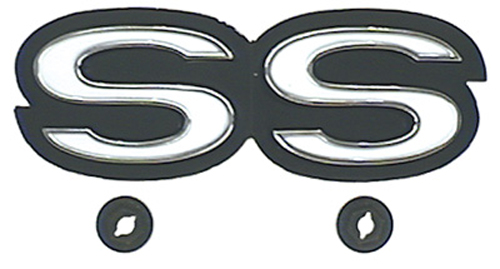 Rear Body Emblem - \"SS\" - 69 Camaro