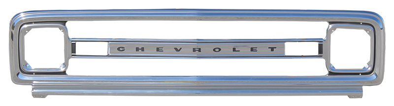 Grille Shell w/ CHEVROLET Letters - Anodized Aluminum - 69-70 Chevy C/K Pickup Blazer Suburban