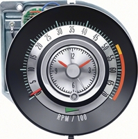 Tachometer - 5500 Redline Tic-Toc - 68 Camaro