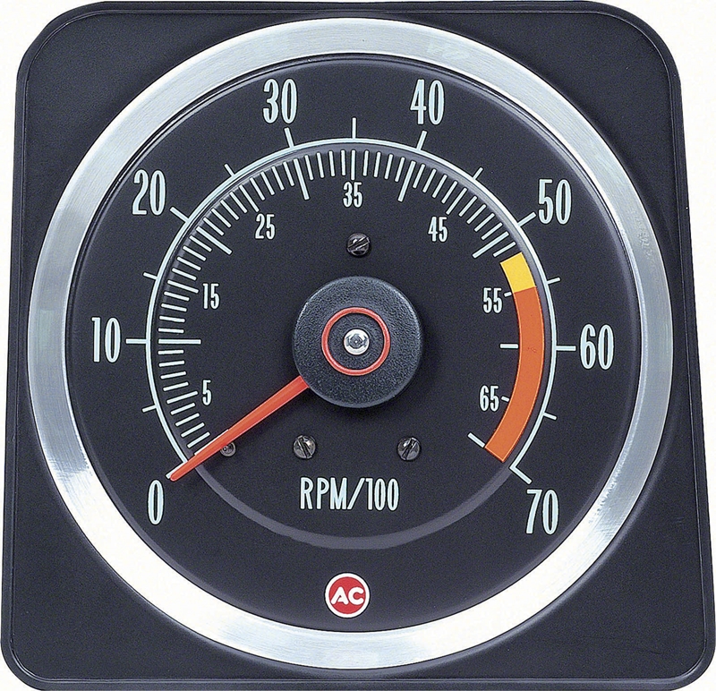 Tachometer - 5500 Red Line (396/325 HP & 396/350 HP 5\" X 7\") - 69 Camaro