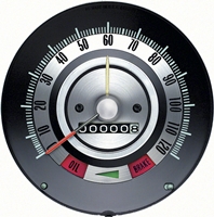 Speedometer - 120 MPH with Speed Warning - 68 Camaro