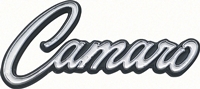 Door Panel Emblems - "Camaro" for Deluxe Interior - LH/RH Pair - 68-69 Camaro