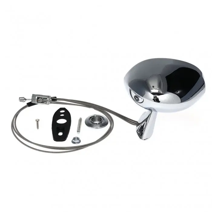 Outside Mirror - Sport Style - Chrome - Remote - LH - Dodge