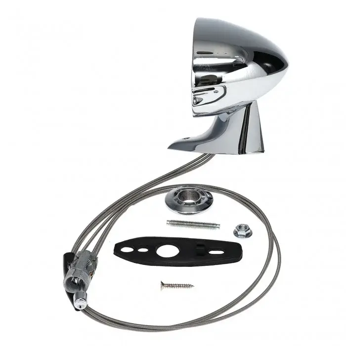 Outside Mirror - Sport Style - Chrome - Remote - LH - Dodge