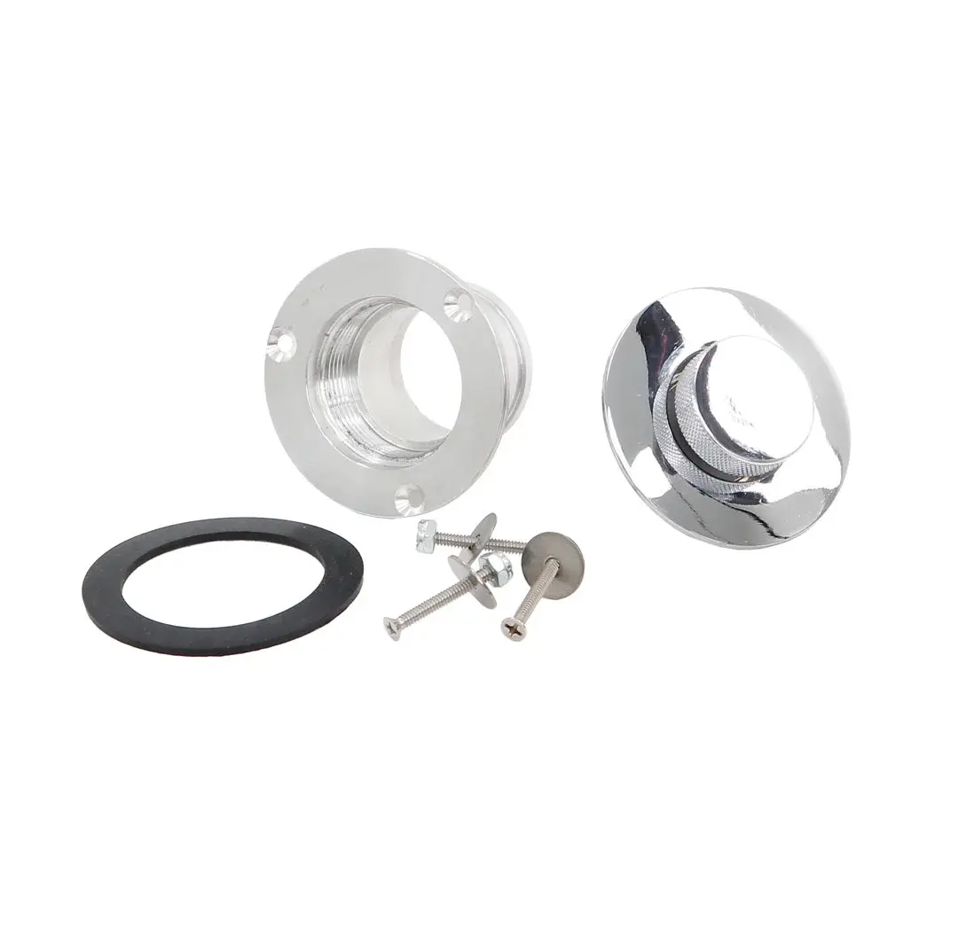 1967-1971 Chevy C10 GMC Truck Locking Gas Cap - Polished Chrome Vented Fuel Cap