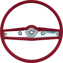 Steering Wheel - Red - 69 Nova; 69 Camaro; 69 Chevelle El Camino (Bare Wheel)