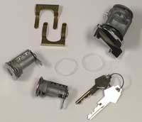 Ignition & Door Lock Kit w/o Tilt w/o Telescoping - 72-76 A-Body; 72-74 B-Body; 72-74 E-Body