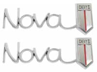 Quarter Panel Emblems - "Nova Chevy II" - LH/RH Pair - 66-67 Chevy II Nova