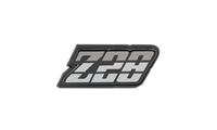 Gas Door Emblem - "Z28" (Silver) - 80-81 Camaro