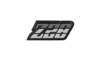 Gas Door Emblem - "Z28" (Charcoal) - 80-81 Camaro