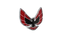Header Panel Emblem - Bird Logo (Red & Black) - 74-76 Firebird