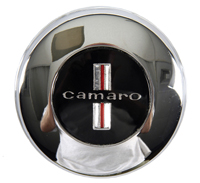 Steering Wheel Horn Cap (Standard & Deluxe) - Polished Chrome with "camaro" Inseert - 67 Camaro (Standard)