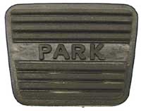 Parking Brake Pedal Pad - Large with "PARK" Logo