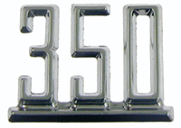 Fender Emblem - "350" - LH or RH - 67 Camaro