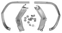 Fender Eyebrow Moldings - LH/RH Set with Mounting Hardware - 65 Chevelle El Camino
