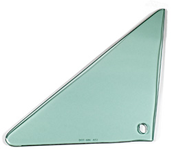 Vent Glass - Green Tint - LH - 66-67 GM A-Body Coupe & Convertible