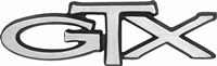 Trunk Lid & Rear Seat Emblem - &quot;GTX&quot; (Pin-on Style) - 67 GTX