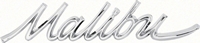 Quarter Panel Emblems - &quot;Malibu&quot; - LH/RH Pair - 66-67 Chevelle
