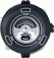 Dash Fuel Gauge with Warning Lights - 65 Chevy II Nova (Standard)
