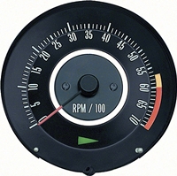 Tachometer - 6000 Redline (Z28 or 396/375HP) - 67 Camaro