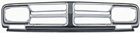 Grille - Chrome - 71-72 GMC Truck Blazer Suburban