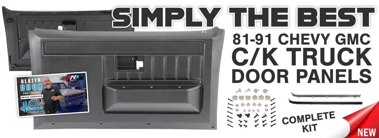 Squarebody Interior Done Right: AMD’s ALL NEW Front Door Panels for 1981–1991 Chevy & GMC Trucks and SUVs