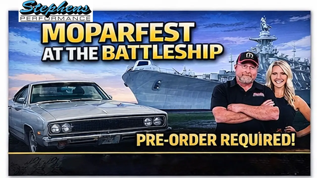 Moparfest at the Battleship – Stephens Performance Parts Delivery Event