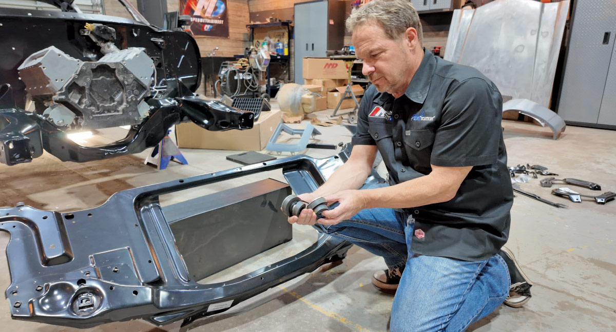 AMD radiator support bushings installation