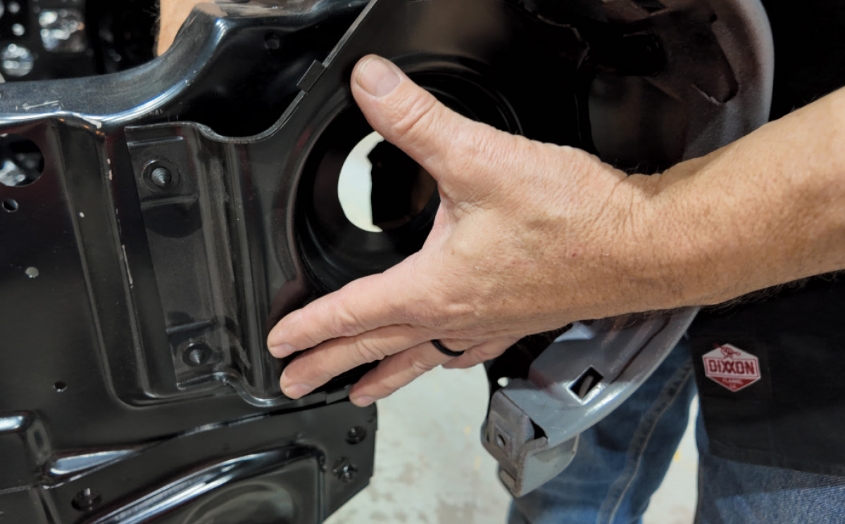 Camaro headlight support installation