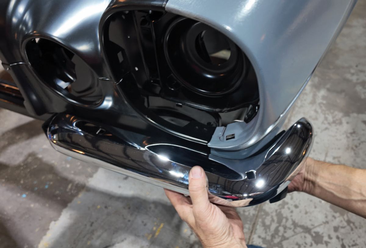 Camaro bumperettes installed on RS nose assembly