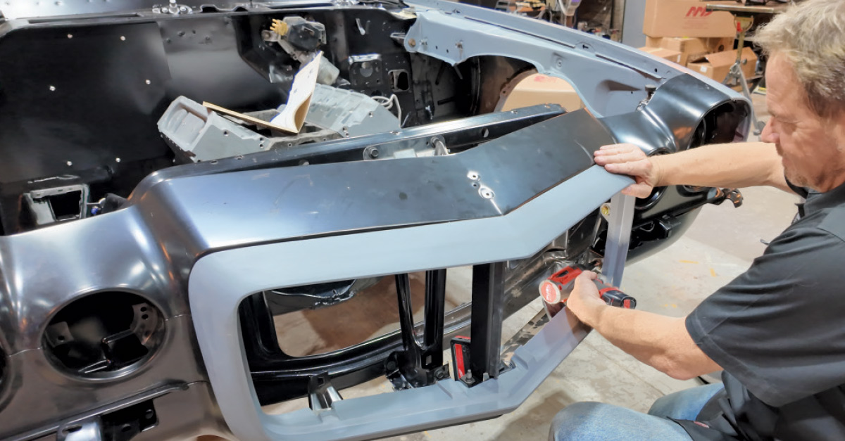 Camaro Endura nose installation reproduction part