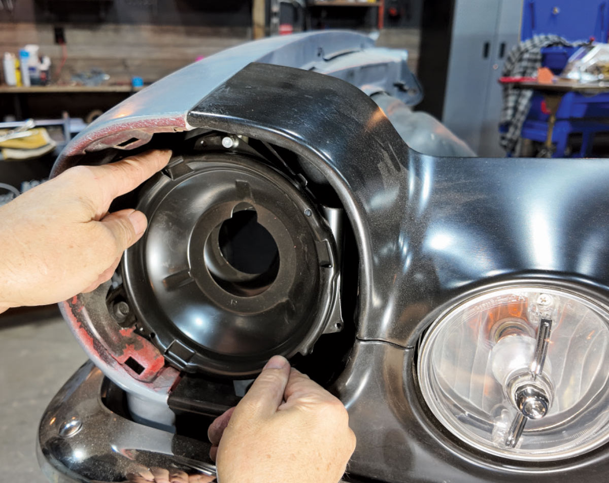 1970-73 Camaro headlight bucket installation