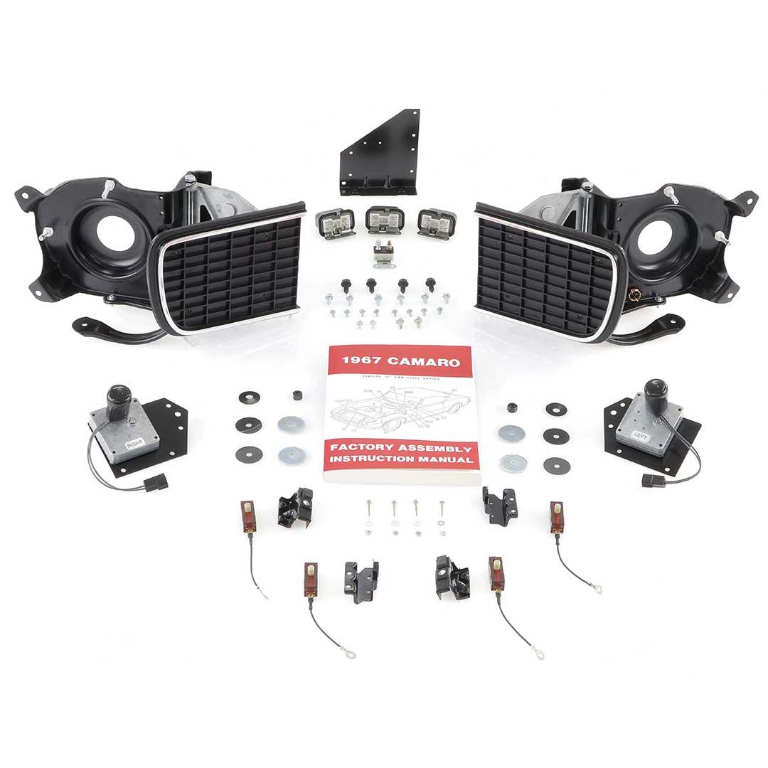 Headlight System Kit - 67 Camaro Rally Sport