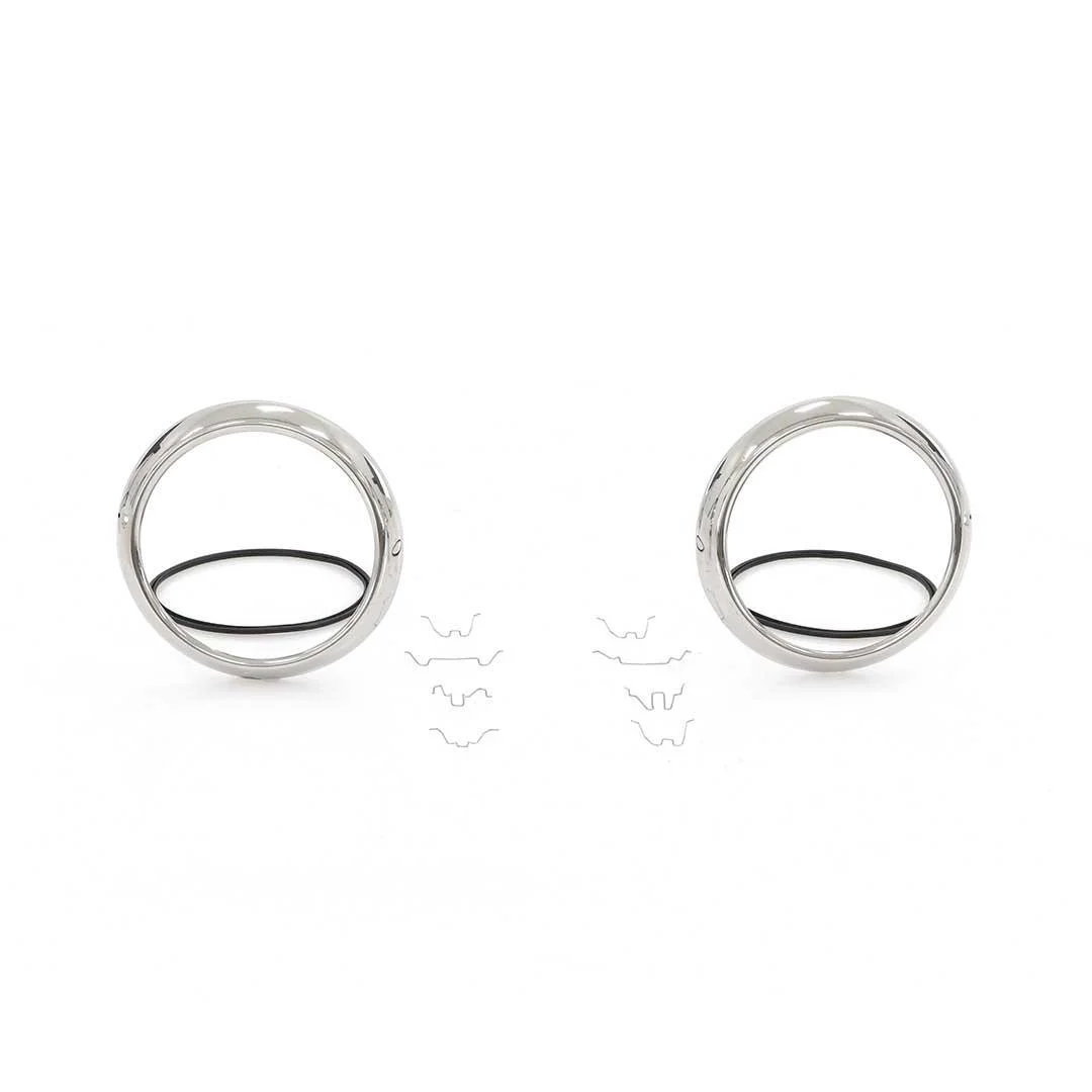 1969 Chevelle Headlight Bezels Stainless Steel Headlight Bezels Pair For 1947-1955 Chevy 3100 / GMC Pickup Chevrolet Headlights - Foto 3