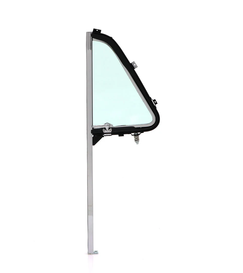 Vent Window Assembly - LH - Green Glass - Chrome Sash - 54-55